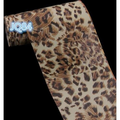 1 Roll 4*100CM Leopard Design Nail Foil Transfer Stickers for Nail Tips Decoration Nail Tools JQ84