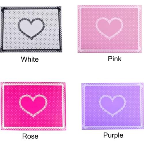 1 Pcs Silicone Foldable Nail Art Table Mat Pad Cute Dot Lace Design Washable Beauty Care Salon Equipment Manicure Tools