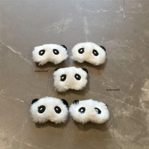 12PCS/LOT , New 3.5CM Small Stuffed Fluffy Animal Toy Panda Gift Doll