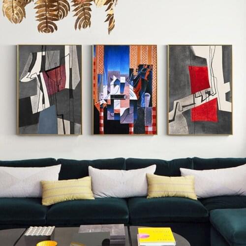 Abstract Big Picasso Poster Print Colorful Wall Art Decor Famous Painting Big Tableaux for Living Room Abstracto Cuadros Salon