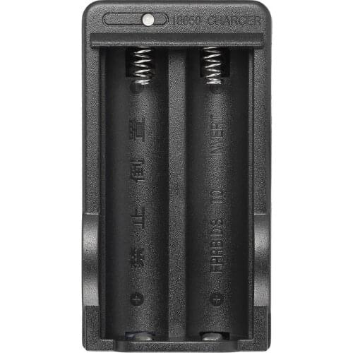 Black car Dual Battery Charger AC 110-240V 18650 4.2V cigarette lighterRechargeable Li-Ion US Plug Travel Battery Power Adapter