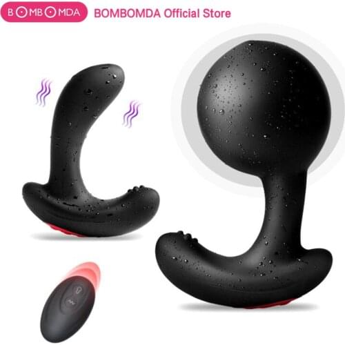 Wireless Remote Control Anal dildo Inflatable Vibrator vaginal Masturbator Prostate Massager adult Sex Toy for Men Butt Plug