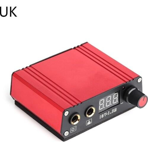 US/UK/EU/AU Plug Mini Tattoo Power Supply Professional Tattooist Portable Tattoo Power Source for Tattoo Machine Parts G99E