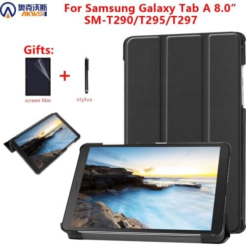 Tablet Case for Samsung Galaxy Tab A 8.0 SM - T295 Ultra Slim Leather Cover for Galaxy Tab a 8 2019 T290 T297 T295 Funda Capa