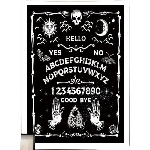 Gothic tapestry room decor wall blanket sun moon evil eye hand goth tapestry boho decor