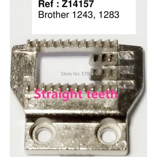 Feed dog #Z14157 Needle plate #NZ-5LG for Brother 1243,1283,Homemaker 2345-TW,Nelco R-1000,Western W-50-1,400,480,490 etc