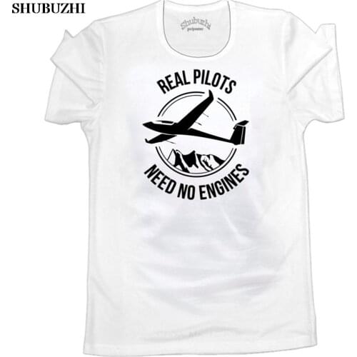 Pilots Need No Engines Sailplane Or Glider All T Shirts 9 Colors Online Tee Shirt Shopping Camisa Witty T Shirts Soft euro size