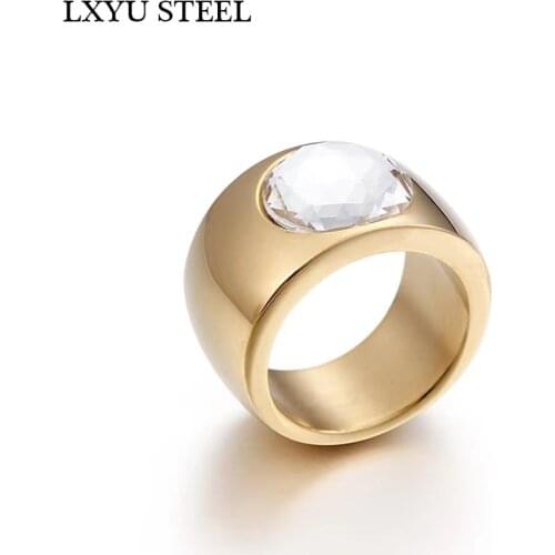 Кольца с кристаллами LXYUSTEEL China At AliExpress