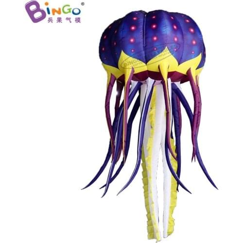 Customized 2m length inflatable hanging jellyfish toys balloon for aquarium park/event/ show decoration