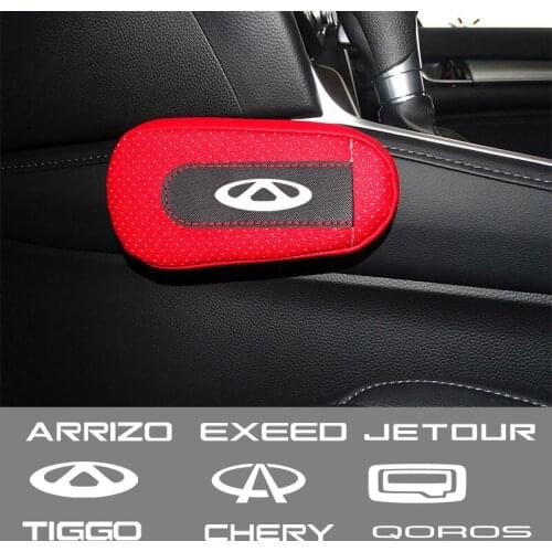 Car soft leather leg pads knee pads seat support elbow support For Chery Tiggo 5x T11 QQ A3 A1 A5 A11 A18 A21 S21 QQ Q21