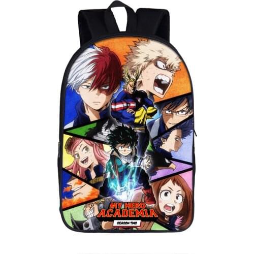 New Anime Boku no Hero Academia Backpack Teenage Student School Bags Izuku Midoriya Bakugou Katsuki My Hero Academia Backpack