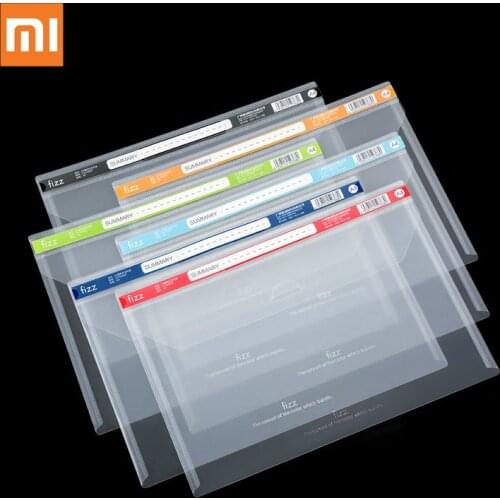 Xiaomi Fizz Buckle Type A4 File Bag File Folder Stationery School Office Case PP 6colors