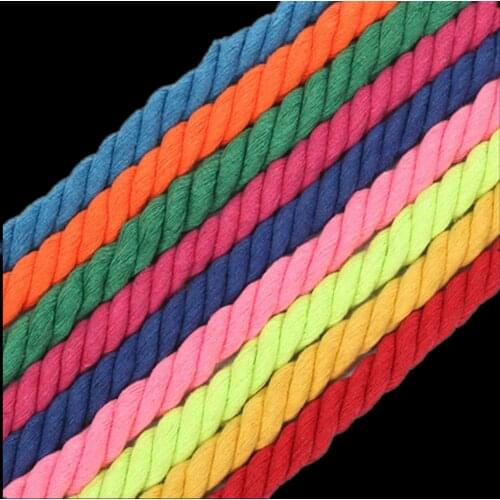Kindergarten 12mm Thick Creative Handmade Diy Accessories Three Strands Of Color Decoration Design Dwisted Cotton Rope