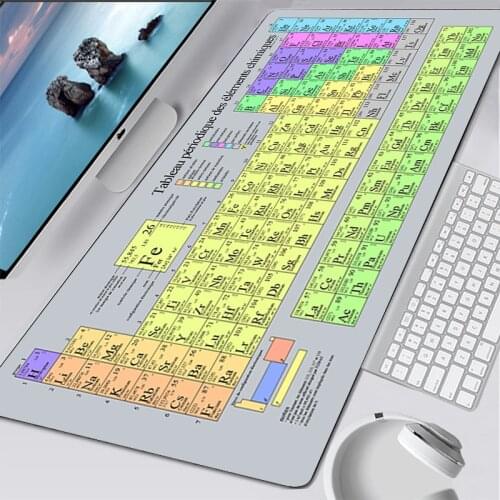 Periodic Table Of Elements Mouse Pad Gaming Keyboard Mouse Mats Office Computer Mausepad Gamer Accessiores Mousepad Xxl Desk Mat