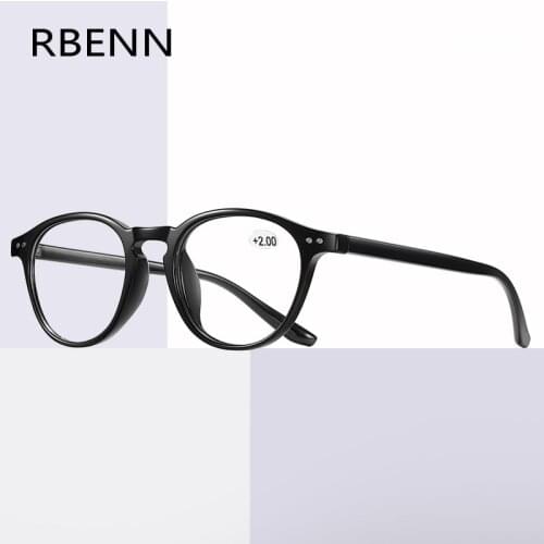 RBENN 2020 New Computer Reading Glasses Women Men Anti Blue Light TR90 Presbyopia Eyeglasses with Diopter +0.5 0.75 1.75 4.5 5.0