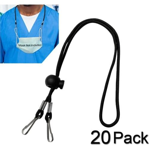 20pcs Adjustable Face Mask Extension Lanyard Handy&convenient Ear Holder Mask Rest Hang On Neck String &ear Rope Accessories