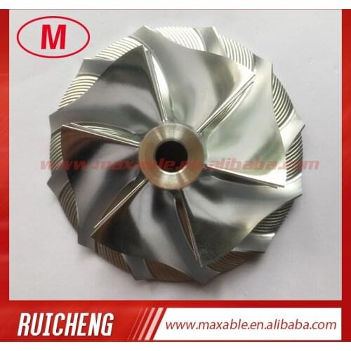 RHF5 NH454052 38.10/52.50mm 6+6 blades turbocharger billet/milling/aluminum 2618 compressor wheel for VIDG