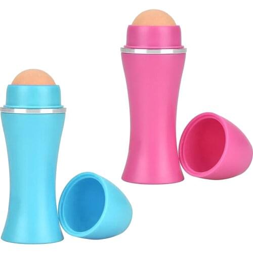 Face Oil Absorbing Roller Volcanic Stone Blemish Remover Face Oil Removing Rolling Stick Ball