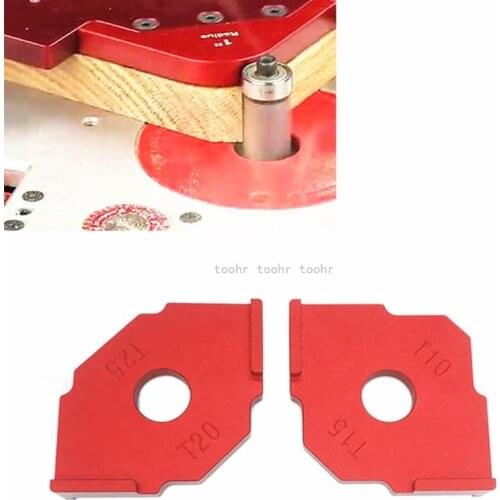 Hand-held trimming machine engraving machine oblique angle template T plate T10/T15/T20/T25 For Wood Panel Radius Corner Jig