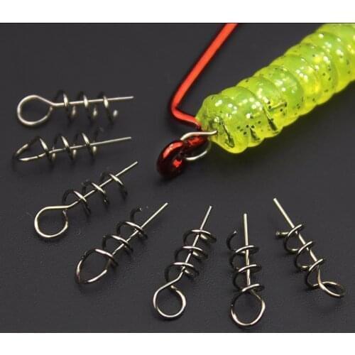 Mounchain Crank Jig Head Hook Fishing Hook Lead Jig Lure Hard Bait Soft Worm Spring Pin Centering-Pin Fishing Tackle Accessories