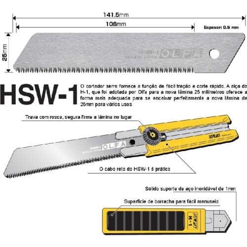 MADE IN JAPAN OLFA HSWB-1/1B/HSW-1/ HB-5B/HBB-5B Saw Blade FOR OLFA H-1 NH-1 XH-1 XH-AL HSW-1