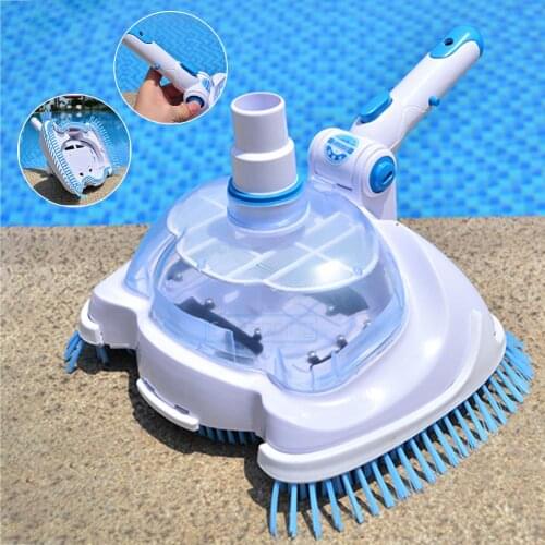 Pool Vacuum Head Pool Brush Cleaning Underwater Cleaner Transparent Manual Suction Machine Cleaning And Maintenance Tools