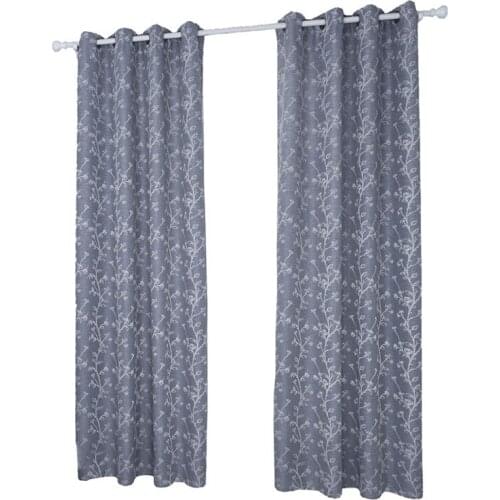 Drapes In Living Room Bedroom Living Room Hotel Curtain Finished Punch Curtain Jacquary Material Four Colors Optional140x240cm