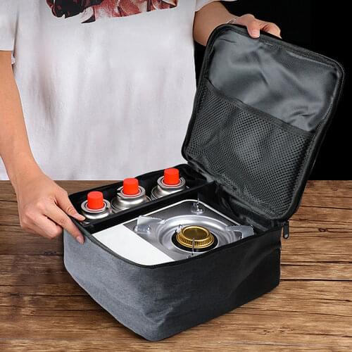 Outdoor Mini Stove Storage Bag Portable Oxford Waterproof Gas Stove Pouch sundick Oxford BBQ Picnic Pot Carrier Bag for Hiking