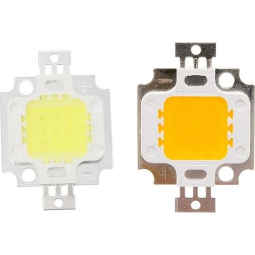 5 Pcs 10W High Power White LED Light Lamp & 1 Pcs 10W LED COB Chip Floodlight Floodlight Spotlight Lamp Light Bulb