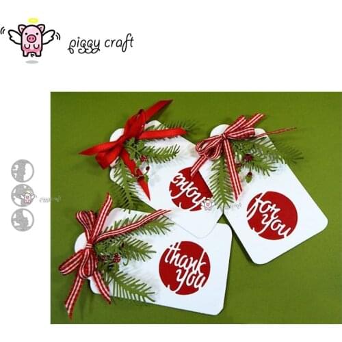 Piggy Craft metal cutting dies cut die mold 3Pcs Letter circle decoration Scrapbook paper craft knife mould blade punch stencils