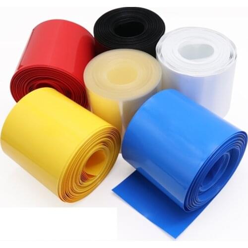 1Meter PVC Heat Shrink Tubing 36mm Wrap RC Battery LiPO NiMH NiCd Colour Select
