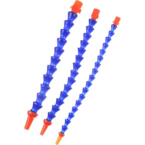 Universal Lathe Machine Bamboo Pipe Water Pipe Plasti Cooling 1/4'' 3/8" 1/2" Thread 30cm Blue Spark Plug Tube Condenser