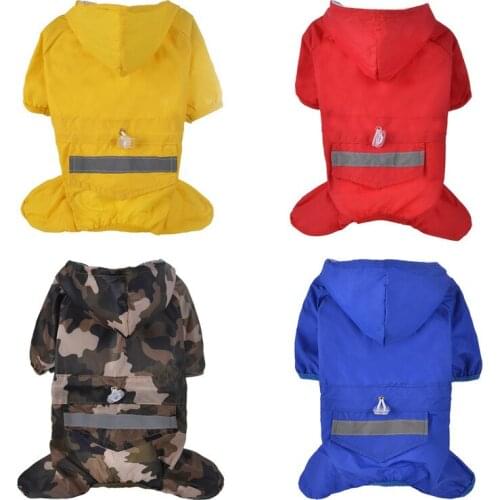 Professional Pet Raincoat Clothes Double Layer Dog Rain Coat Spring Summer Using Clothing Dog Waterproof Dog Coat
