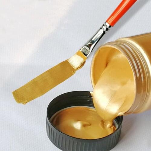 100ml Gold Lacquer Metal Acrylic Paint, Waterproof And Non-Fading, Used For Statue Coloring Handmade DIY Paint акриловые краски