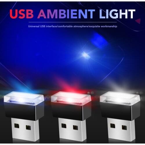 1pcs Car-Styling USB Atmosphere LED Light Car Accessories For Volkswagen VW Golf 5 6 7 JETTA PASSAT B5 B6 B7 B8 MK4 MK5 MK6