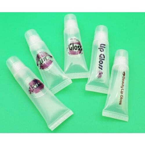 100Pcs 10/15ml lip gloss tubes empty Tubes Container Travel Bottle Refillable Soft Cosmetic Squeeze Tube For Women DIY Lip Gloss