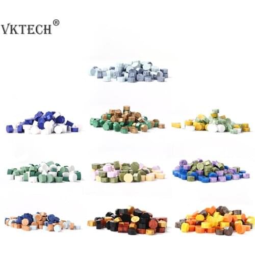 100pcs/bag Vintage Sealing Wax Beads DIY Envelope Wedding Postcard Making Tools Ancient Lacquer Wax Seal Stamp Tablet Pill