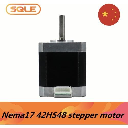 48mm Nema17 Stepper Motor 42 engine 0.55Nm 42HS48 1.5A 5mm motor shaft 4-lead for CNC Extruder 3D Printer Motor