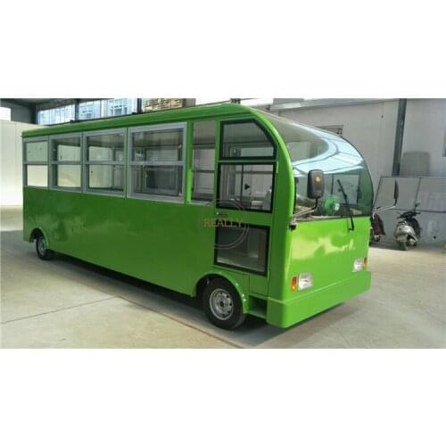 5m food truck electric/non electric food cart big snack vending trailer