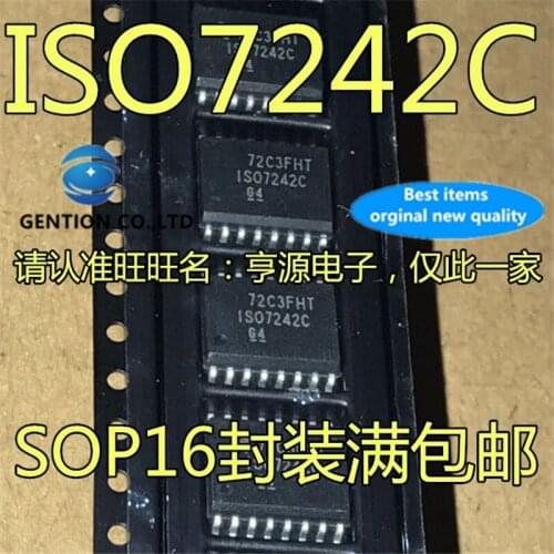 5Pcs ISO7242CDWR ISO7242C 1SO7242C Digital Isolator chip in stock 100% new and original