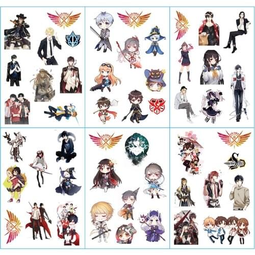 6 Sheets/Set Anime The Kings Avatar Decorative Sticker Scrapbooking DIY Craft Stickers Stationery
