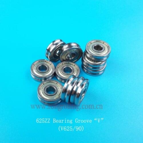 625ZZ Bearing groove "V" Sliding Roller V groove angle:90-degree angle
