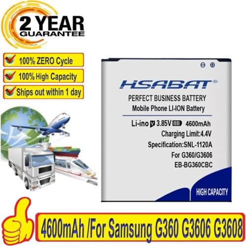 HSABAT 4200mAh EB-BG360CBC Battery for Samsung Galaxy Core Prime G3608 G3606 G3609 Galaxy J2 Win 2 Duos TV SM-G360BT Batteries