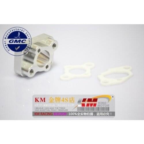 Aluminum Intake Spacer with Upgraded Gaskets Fits most 23cc to 30.5cc CY, Zenoha, King motor, Rovan engines