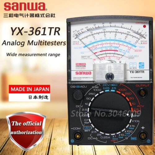Sanwa YX-361TR Analog multimeter, pointer multi-function / multi-range multimeter on-off check / battery check