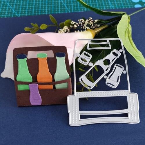 Bar all kinds of wine box combination metal cutting die stamping die clipping paper processing album template DIY
