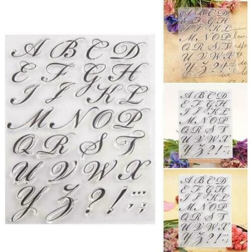 Letter Alphabet Embosser Stamp Cake Decorating Bakeware Letters Tool for DIY Scrapbook Stencil Photo Album Paper Card Template