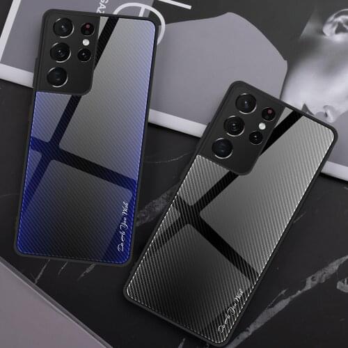 Tempered Glass Phone Case For Samsung Galaxy A72 A52 A32 A42 4G 5G A02S A12 F62 M62 for Galaxy S21 Ultra Plus Gradient Covers