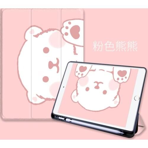 For iPad Tablets With Pencil Holder Case For iPad Pro 12.9 11 10.9 2020 Air 4 Air 1 2 Air 3 Mini 5 7th 8th Generation Back Cover