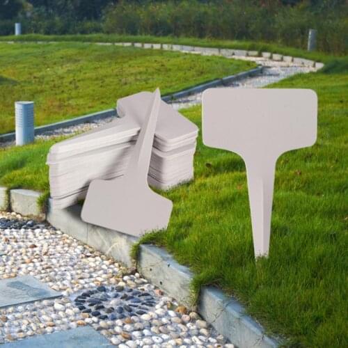 Nursery Garden Decorative Label 100Pcs / Bag Plastic Plant T-shaped Label Tag Plant Pot Label Gardening Supplies